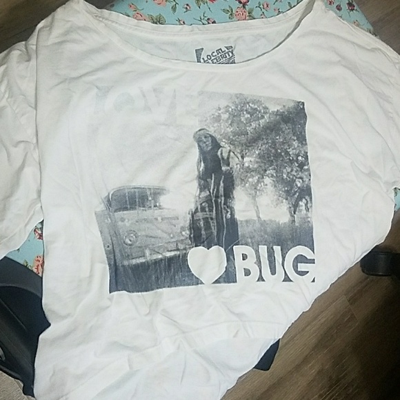 Local Celebrity white high low loose top Large - Picture 2 of 3